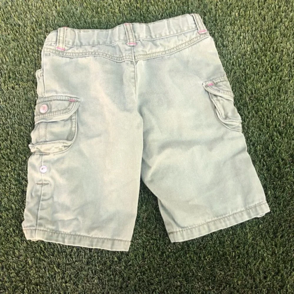 Gymboree Green Roll Leg Cargo Pants Girls Size 5